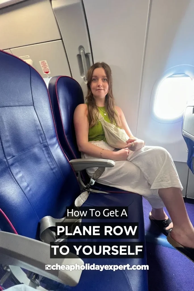 How to get a whole plane row to yourself