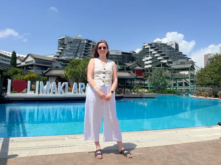 Chelsea by the pool at an all-inclusive family friendly hotel