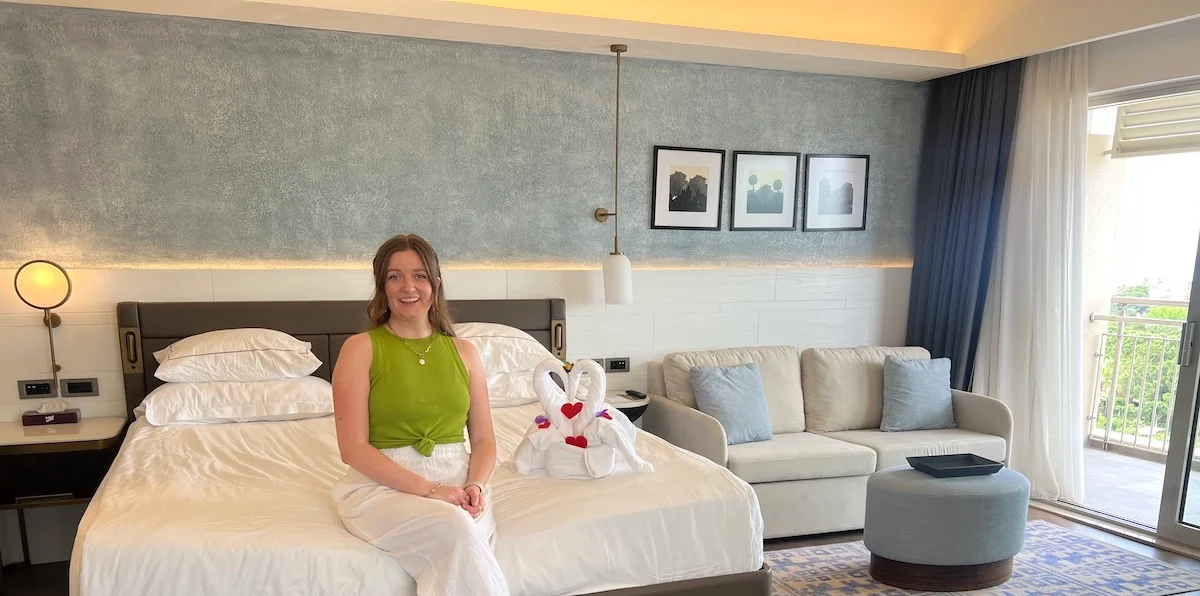 Chelsea cheap holiday expert in hotel room