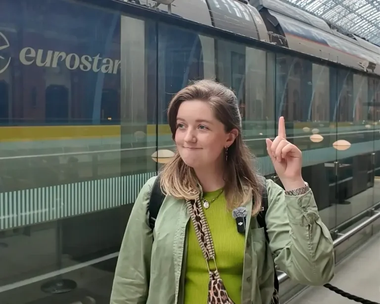 Chelsea outside Eurostar in London St Pancras